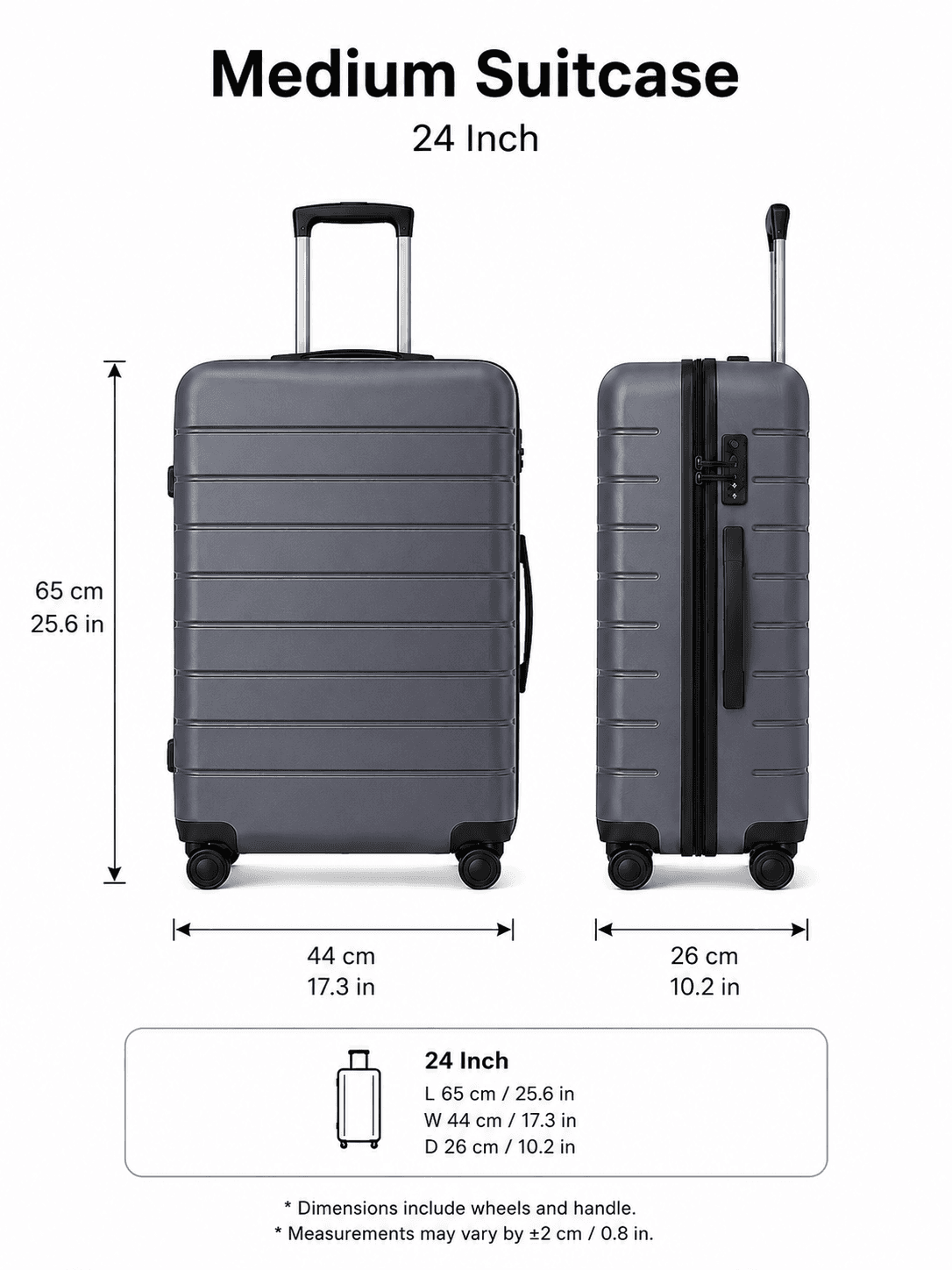 Medium luggage